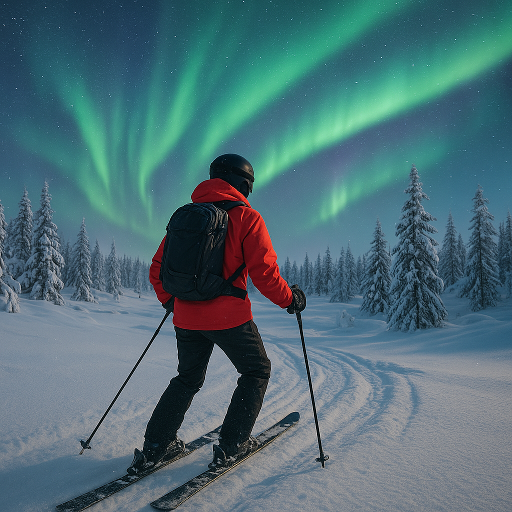 How to Combine Skiing With a Northern Lights Safari