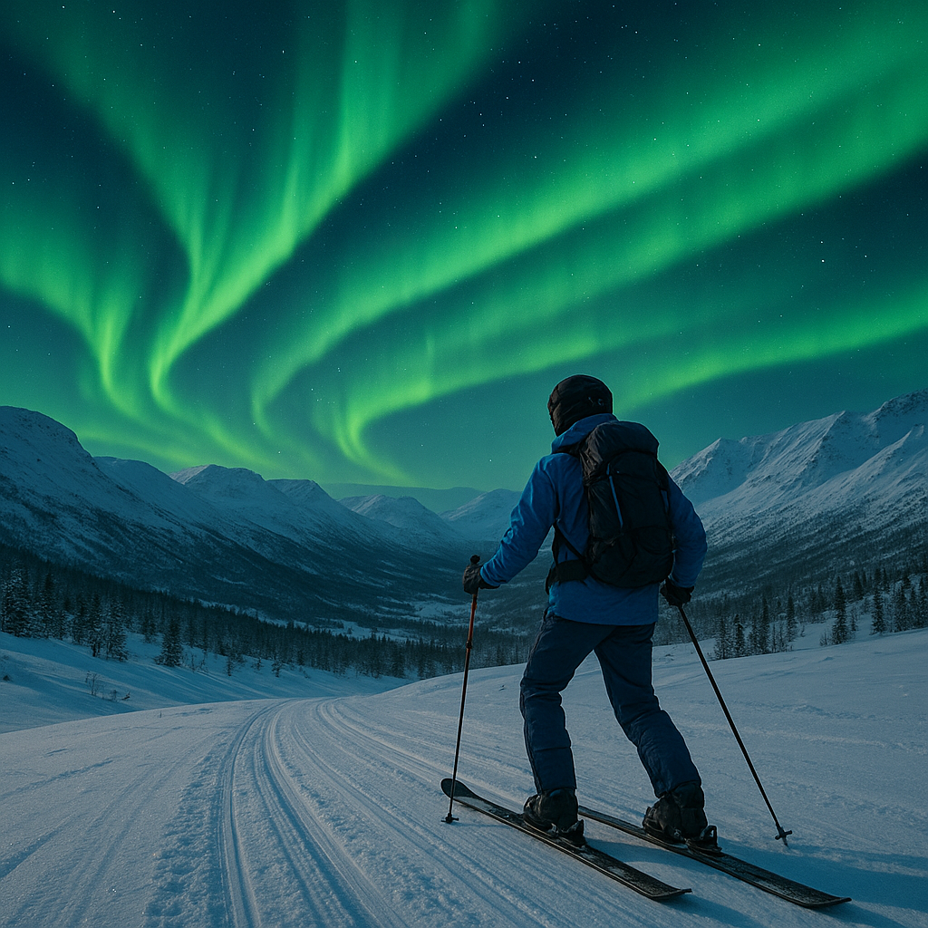 How to Experience the Northern Lights While Skiing in Norway