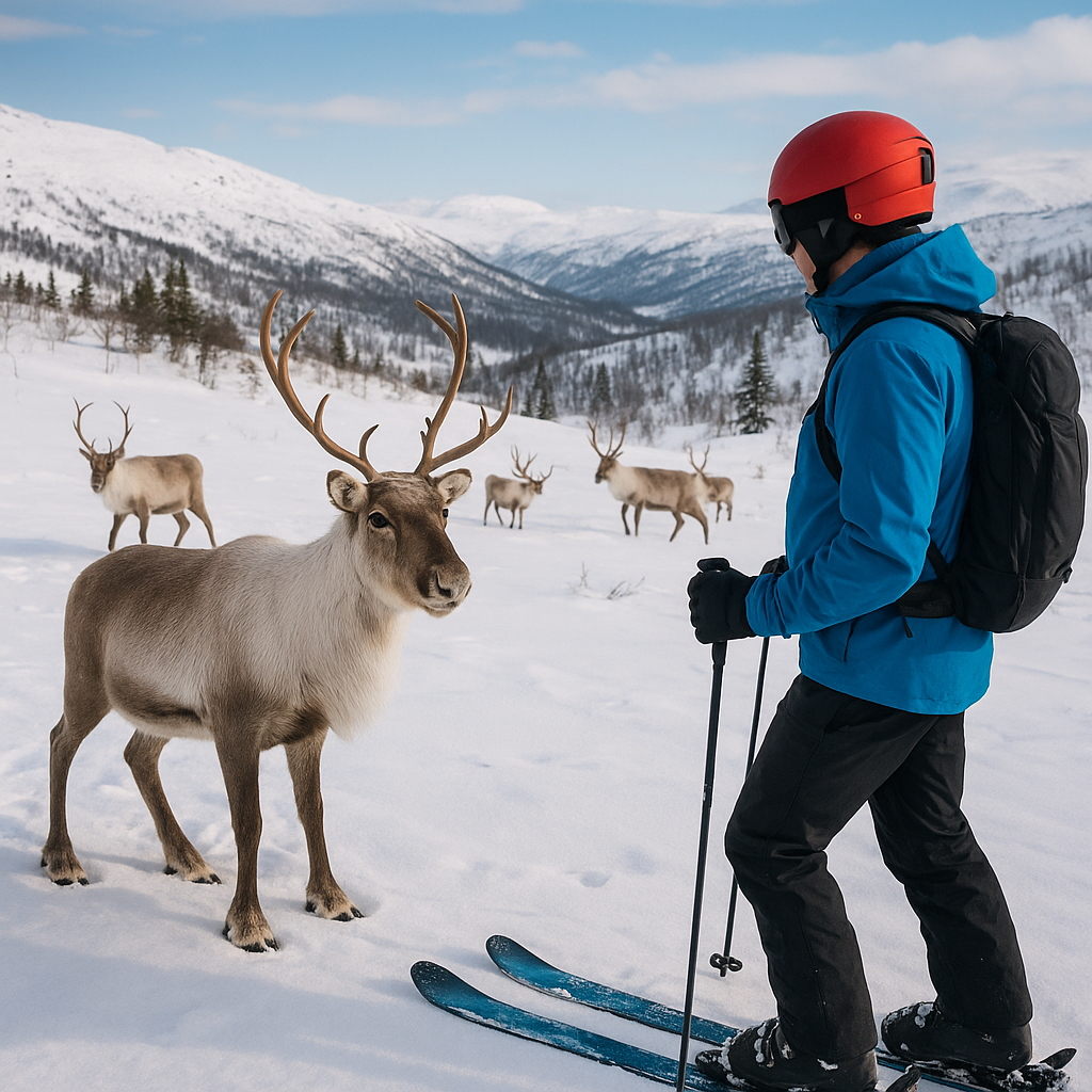 Where to See Reindeer While Skiing in Norway