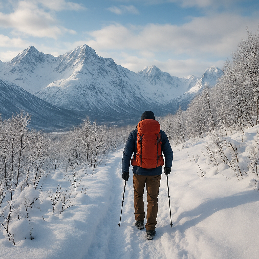 The Best Winter Hiking Routes in the Lyngen Alps