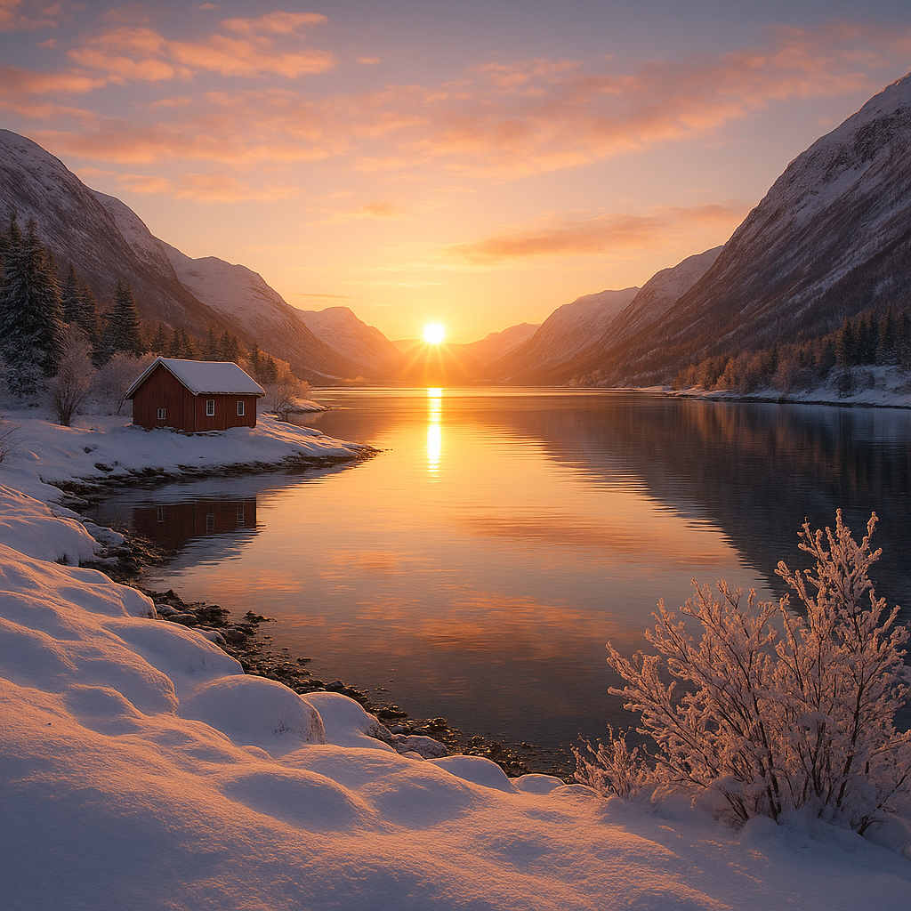 The Most Peaceful Places to Experience a Norwegian Winter Sunrise