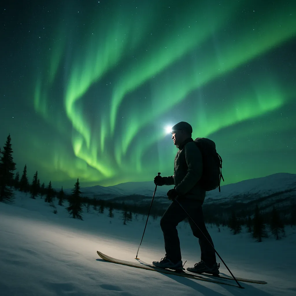 How to Combine Ski Touring With Northern Lights Photography