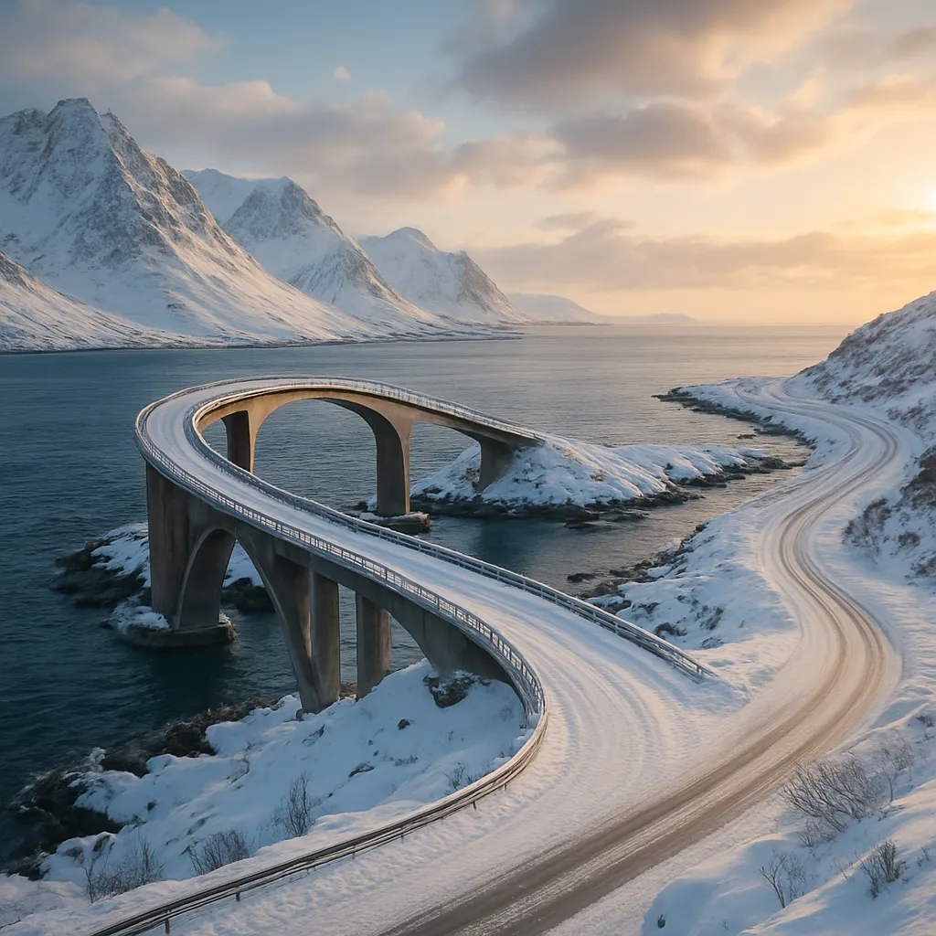The Most Breathtaking Snowy Bridges and Coastal Drives