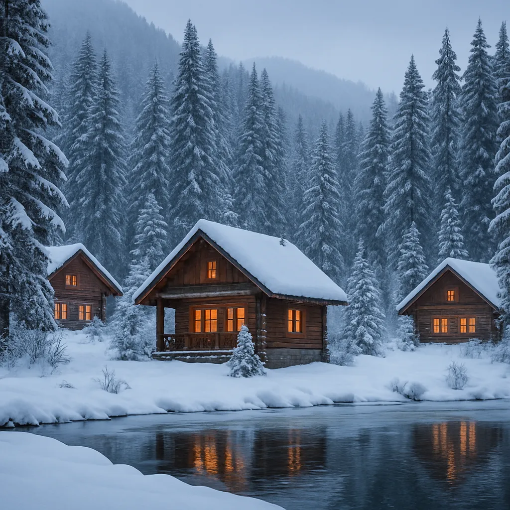 The Most Peaceful Winter Cabins Surrounded by Nature